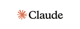 Claude logo with a rust-colored starburst symbol next to black text on a white background.