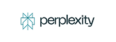 Perplexity logo with a geometric star-like icon and black text on a white background.
